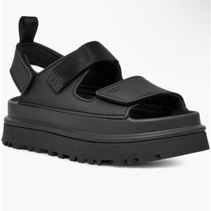 UGG® Goldenglow Slingback Sandal (Women) size 8 NWOB black dad sandals